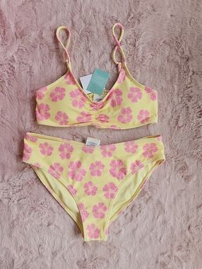 NEW*FULL TILT By Tilly's GIRLS Tropical Floral Bikini Size 14